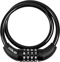 Fahrradzahlenschloss XOLID / Oeffnungs-Code wählbar ⌀10x65mm