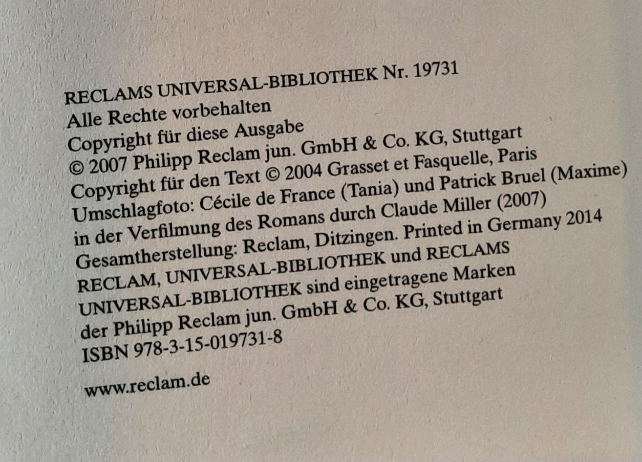 Libri: "Un secret" von Philippe Grimbert – Usato da Mühlethurnen venduto da noe_k5bg 1