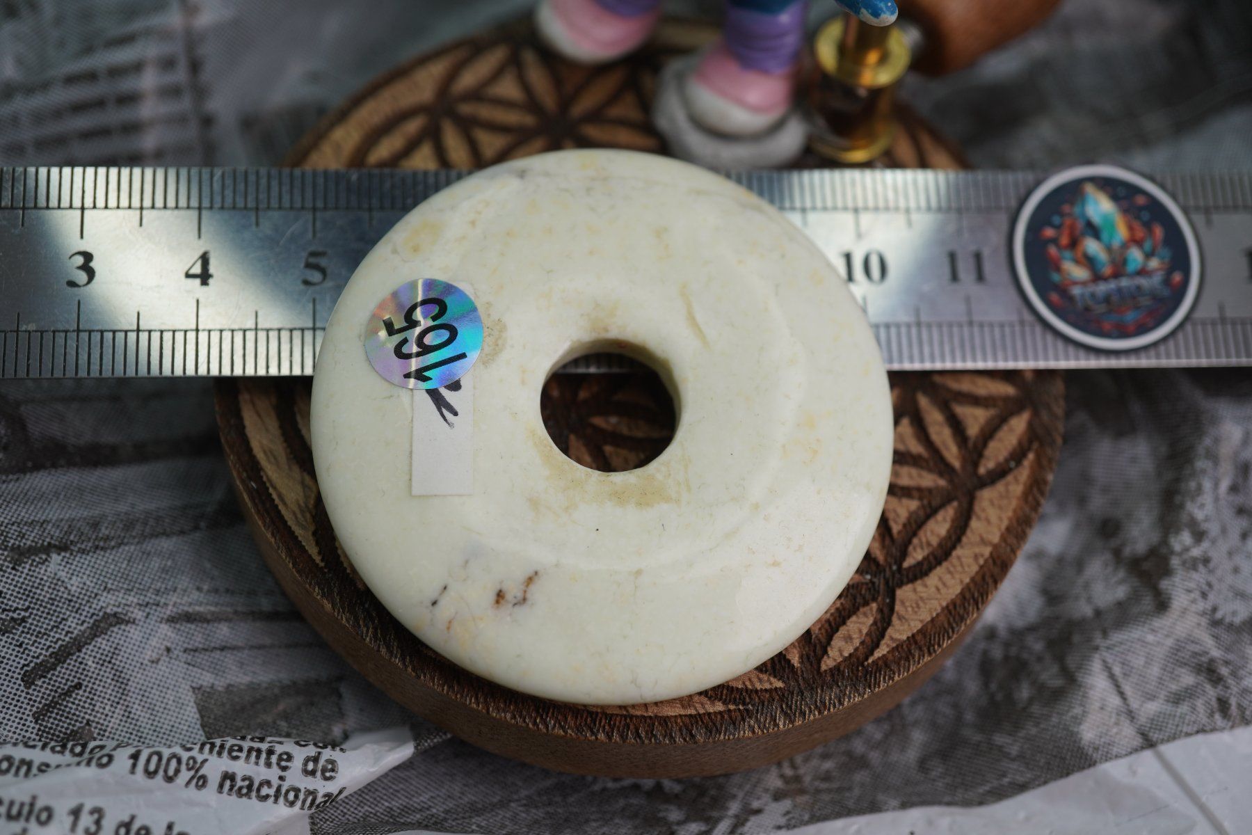Minerali & Pietre curative: Chrysopras     Pi  Scheibe  ca50mm    ab  1.-     Räumung – Nuovo e nell'imballaggio originale da Eschenbach SG venduto da topstone 2