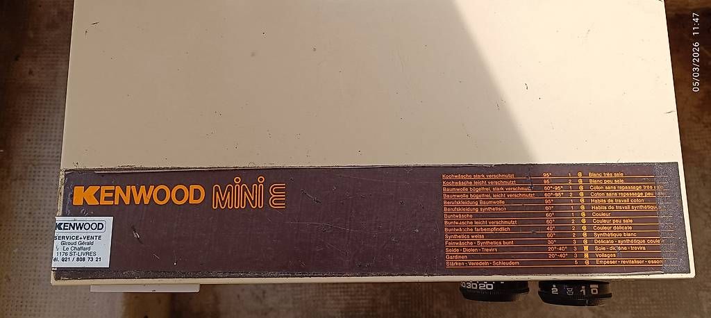 Lavatrici: Lave- linge KENWOOD – Usato da Ecublens VD venduto da Tompouce69 2