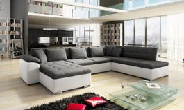 Wohnlandschaft Rechts Sofa + Bettkasten und Schlaffunktion