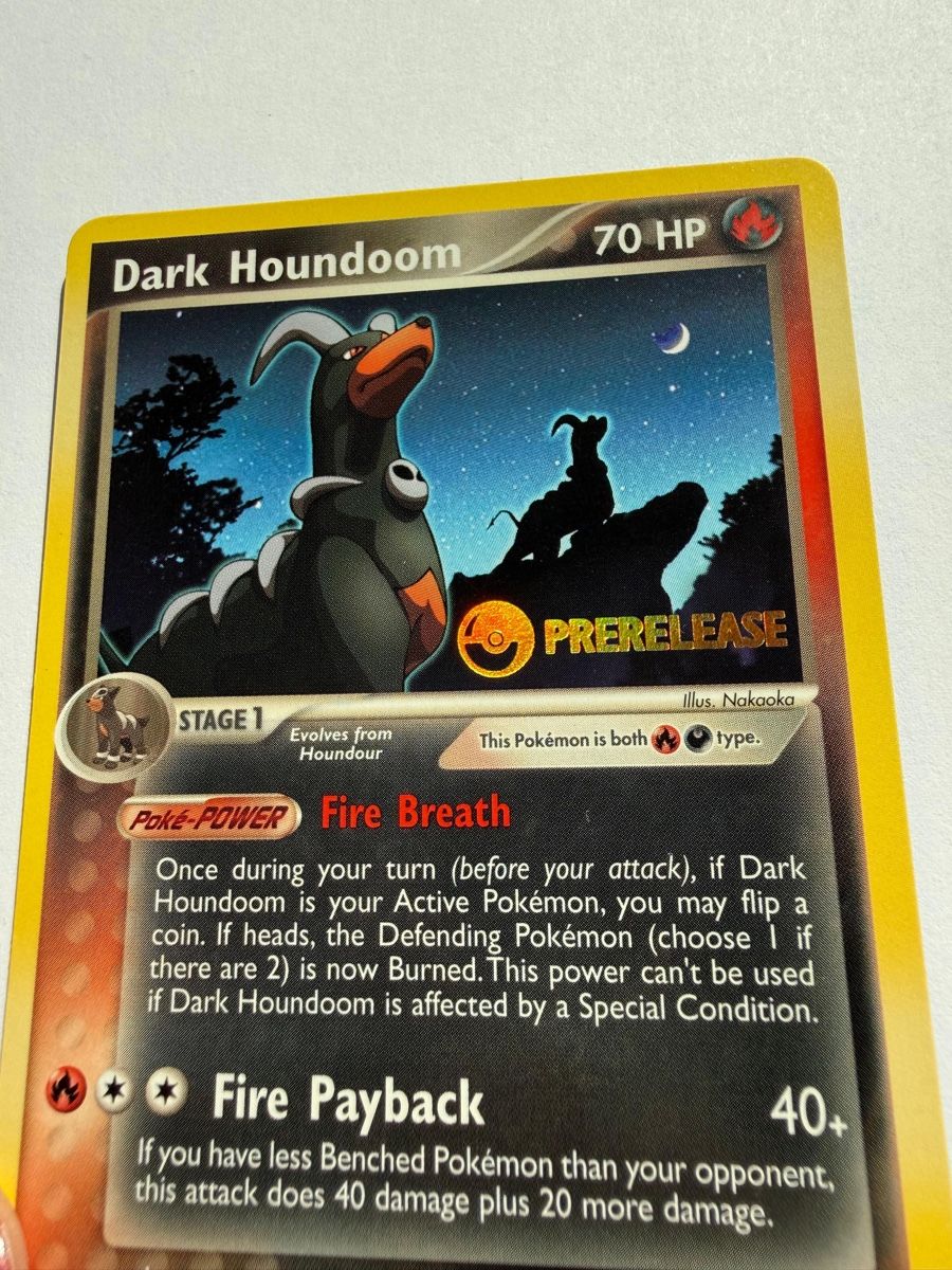 Pokémon Carte collezionabili: Pokémon Dark Houndoom (Prerelease) – Nuovo (secondo la descrizione) da Läufelfingen venduto da Seraphim13 1