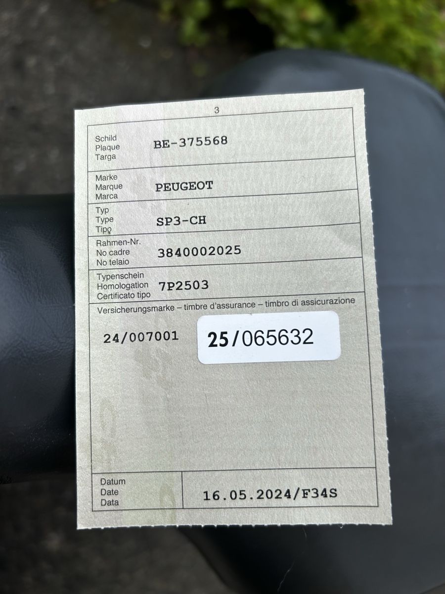 Peugeot Ciclomotori: Mofa Peugeot SP3-CH – Usato da Lostorf venduto da Knipex 1