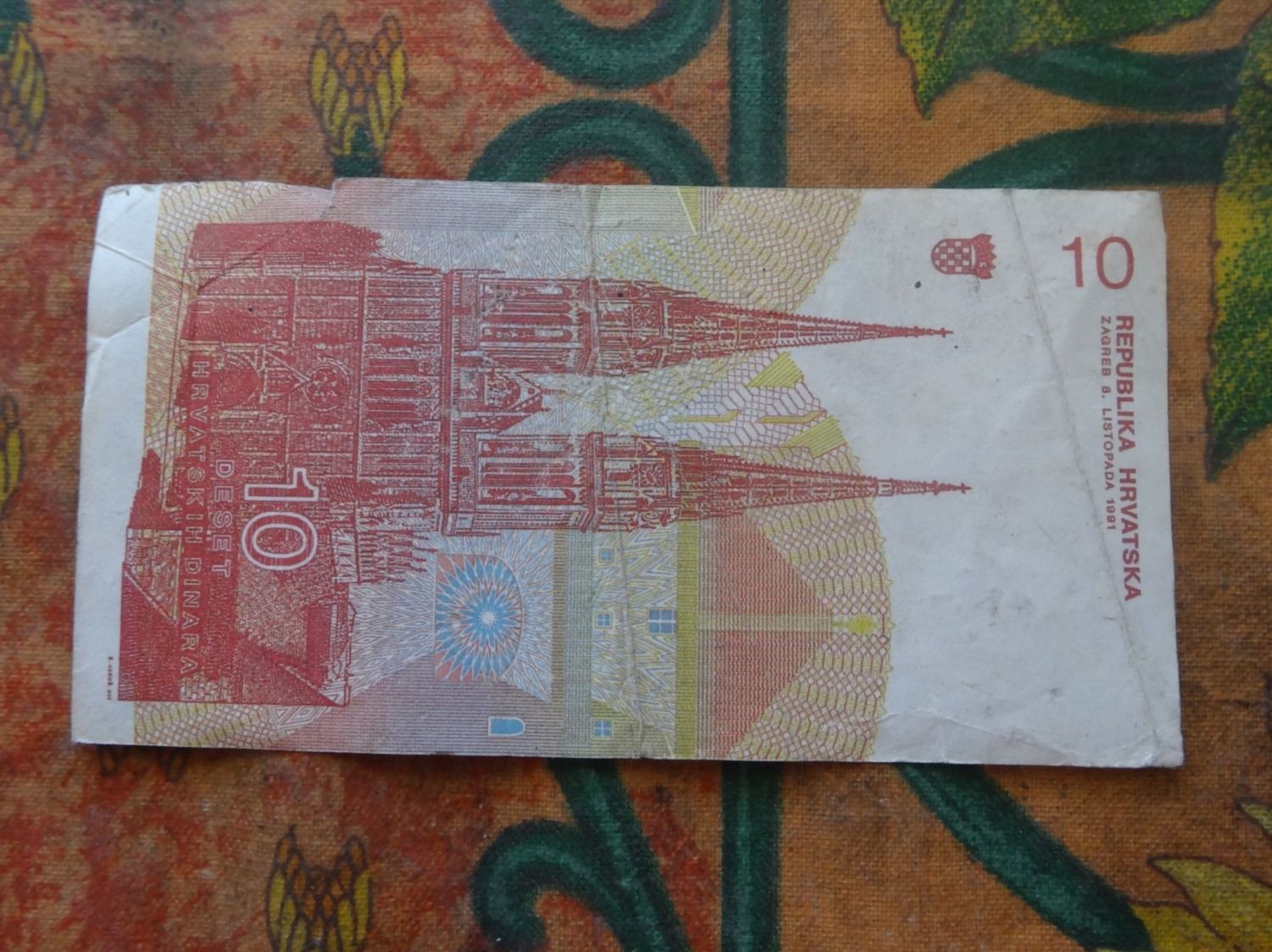Banconote: CROATIE  10  Dinara  Billet – Usato da Romanel-sur-Lausanne venduto da Swift13 1