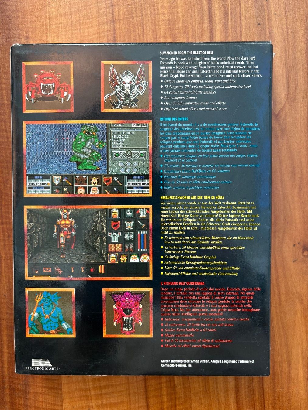 Giochi: Amiga Spiel: Black Crypt (Big Box) – Usato da Niederhasli venduto da Manuf0 1