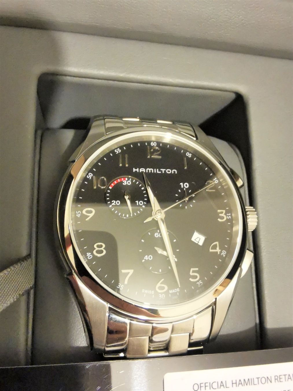 Hamilton Orologi: NEUE Hamilton Jazzmaster Thinline Quartz - H3861273 – Nuovo e nell'imballaggio originale da Baar venduto da NGA1982 1