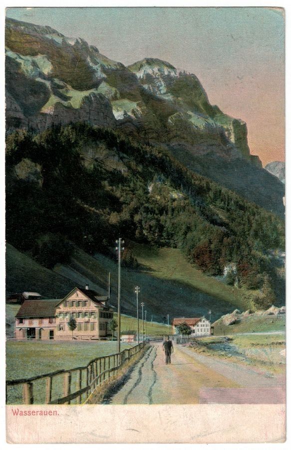 Ansichtskarten: Wasserauen, gelaufen 1907 – Gebraucht aus Frauenfeld von POML