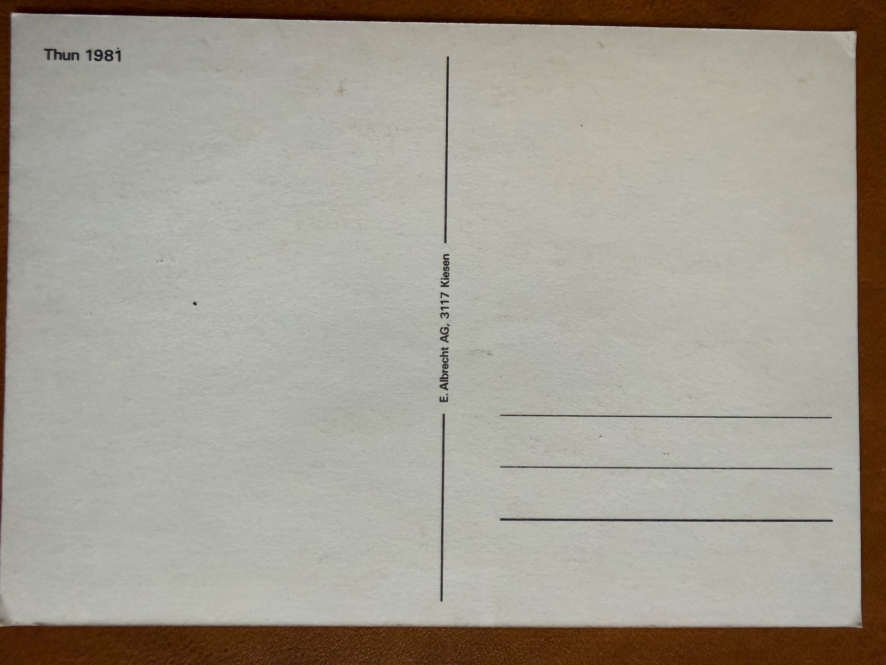 Ansichtskarten: Thun 1981 – Gebraucht aus Lutry von Ediego 1