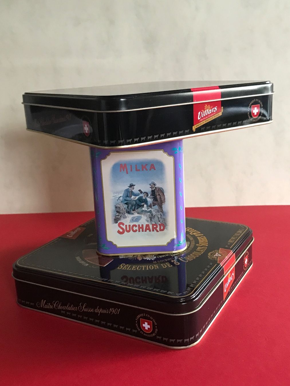 Recipients et similaires: Blechdose Blechdosen SUCHARD + VILLARS Guetzlidosen 3 Stk – D'occasion à Däniken SO par allerlei54 7