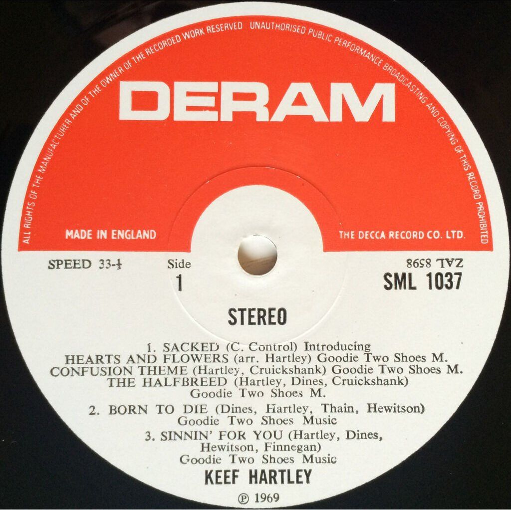 Dischi in vinile: KEEF HARTLEY BAND - HALFBREED – Usato da Bottens venduto da hotter-than-hell 2