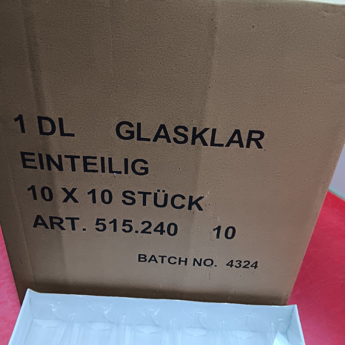 Gläser: 100 Stk. Sektgläser 1dl – Neu und originalverpackt aus Zell LU von erwin61 2
