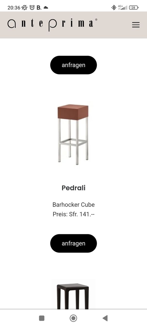 Tavoli: Stylish Bar Stools and glass Bar Table – Usato da Rothenhausen venduto da Norahopeb 3