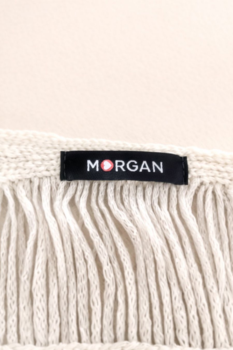 Morgan T-shirt: Morgan Leichter Stricktop Weiss Kurzarm – Nuovo (secondo la descrizione) da Fully venduto da VaneaSelection 7