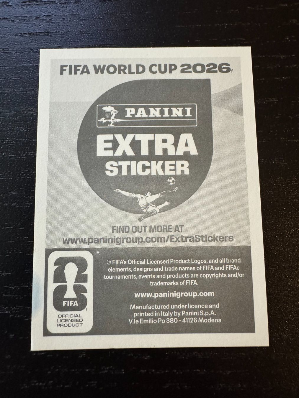 Panini Carte collezionabili: Gold Vinicius Junior Panini WM 2026 Extra Sticker – Nuovo (secondo la descrizione) da Zug venduto da DominikZG 1