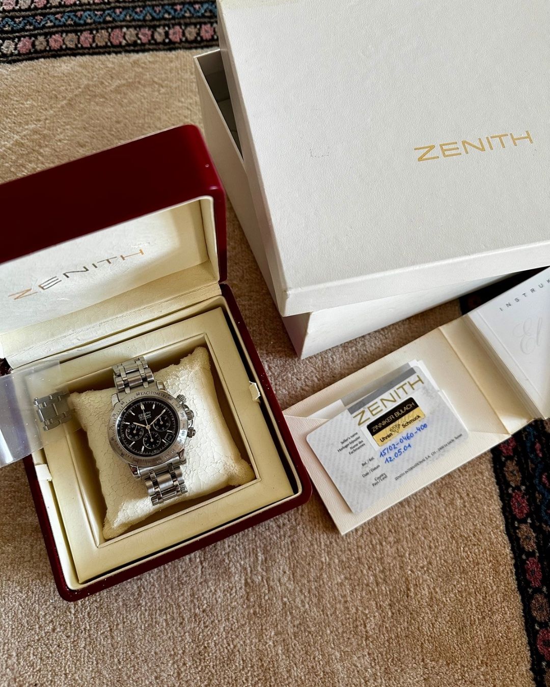 Zenith Orologi: Zenith El Primero Rainbow FULL SET (2001) – Usato da Zürich venduto da bruttowatches 3