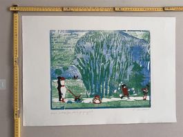 Karl LANDOLT Original-Holzschnitt