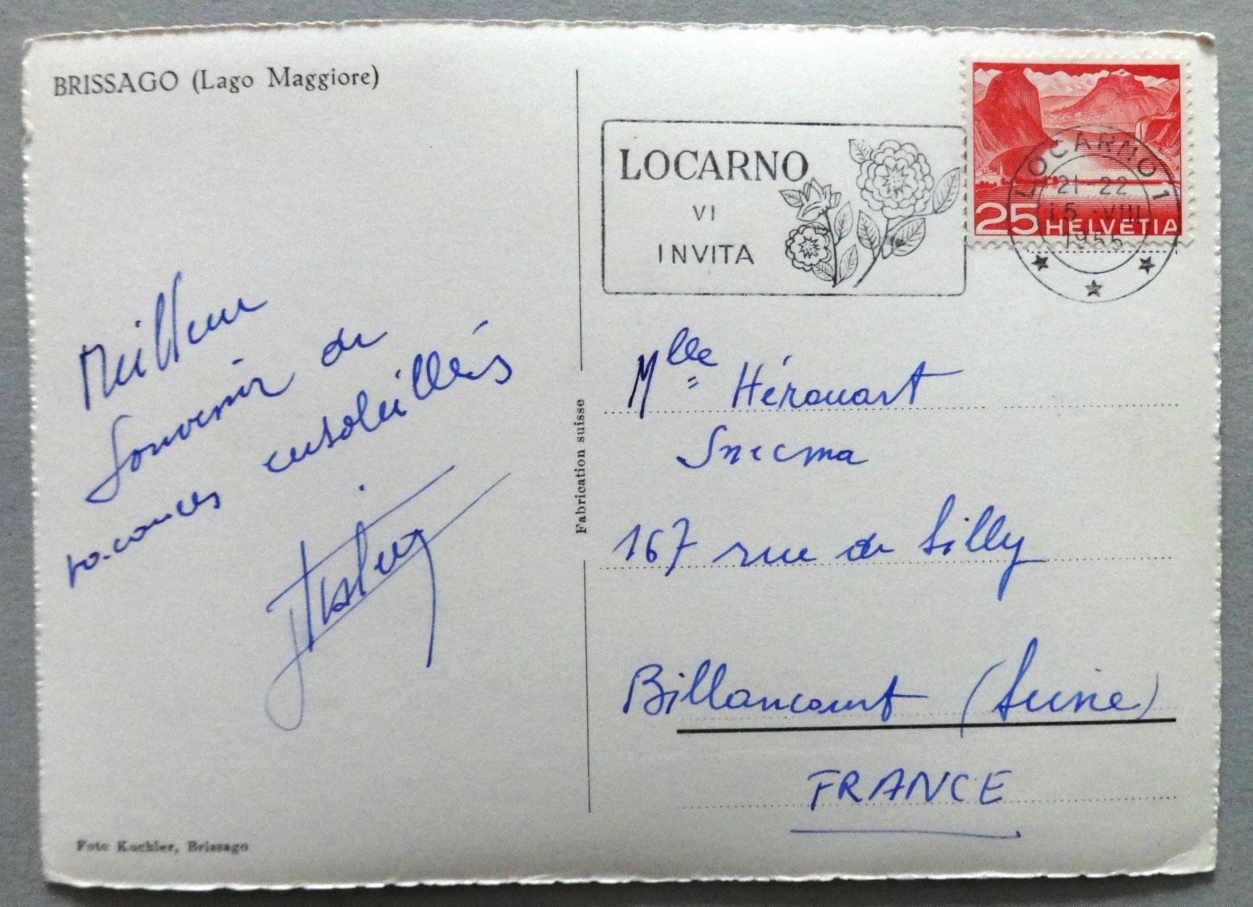 Cartoline postali: Brissago - Lago Maggiore – Usato da Fétigny venduto da Billy2miny 1