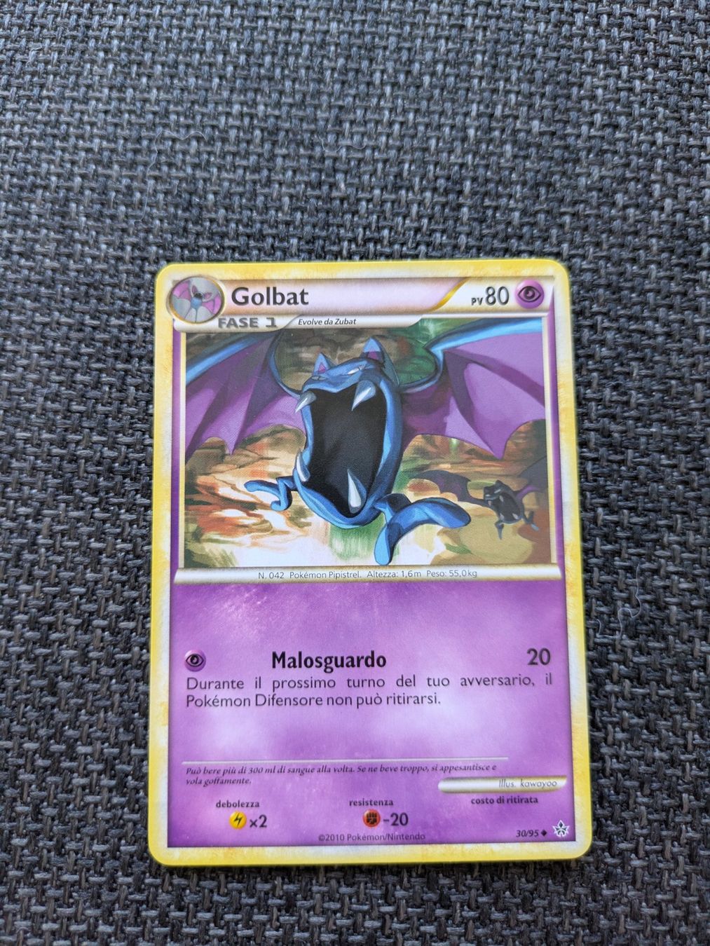 Pokémon Carte collezionabili: GOLBAT, UNLEASHED, UL30, UNC, 2010, ITA, GD – Usato da Losone venduto da AlpineLayer