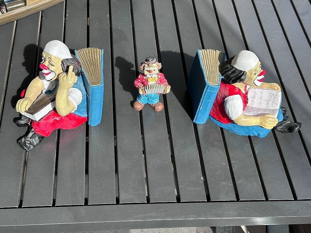 Statuette: 2 Clown Buchhalter & 1 kleiner dazu – Usato da Volketswil venduto da T__J 1