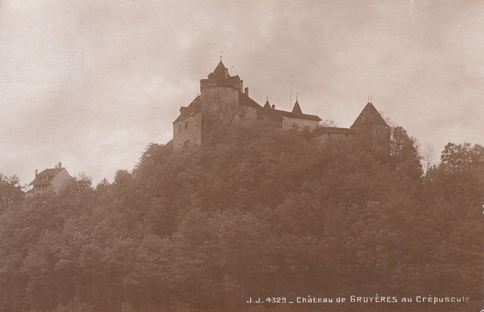 Cartoline postali: Gruyères 1919 – Usato da Bürglen TG venduto da StampGraf