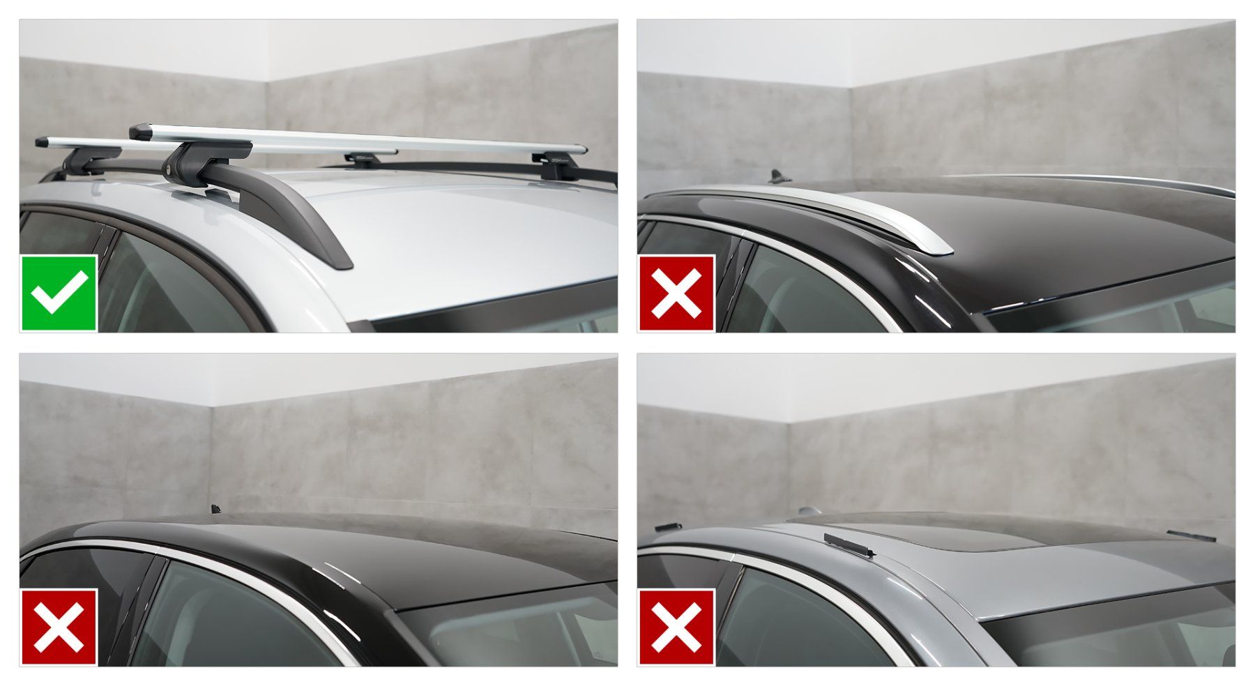Dachträger: Alu-Dachträger - BMW 3er E36 E91 - Standard-Reling – Neu und originalverpackt aus Langenthal von DGHSystem-store 1