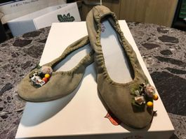 Ballerinas mit Echtledersohle Gr.35 Neu