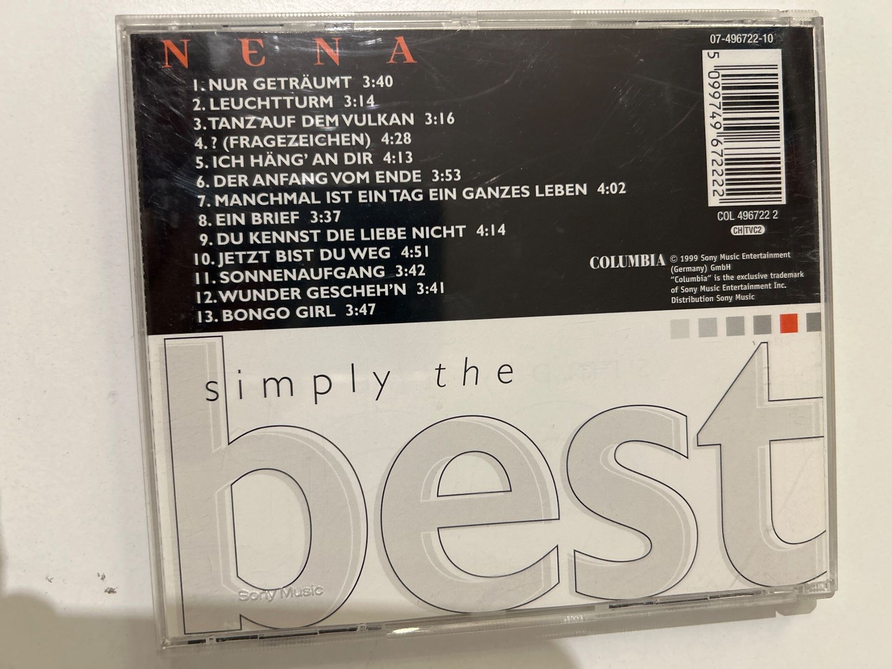 CD: CD- Nena - Simply the best – Usato da Guntershausen venduto da Gloominati 1