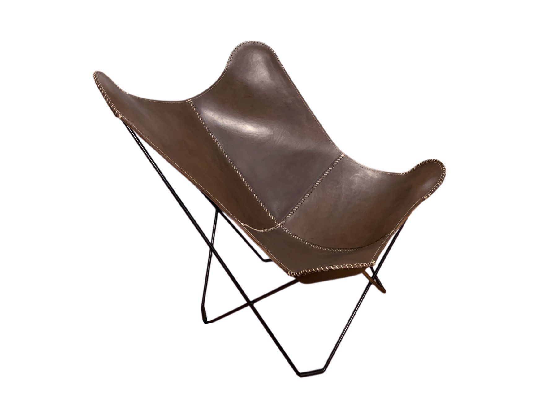 Poltrone: Poltrona Butterfly - BKF Marrone scuro – Nuovo e nell'imballaggio originale da Arbedo venduto da patagonialeatherrugs 2