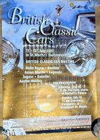 Veranstaltungsplakat "British Classic Cars" in St. Moritz