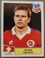 Panini WM 1994 USA - Alain Geiger Nr. 37 Schweiz TOP Zustand