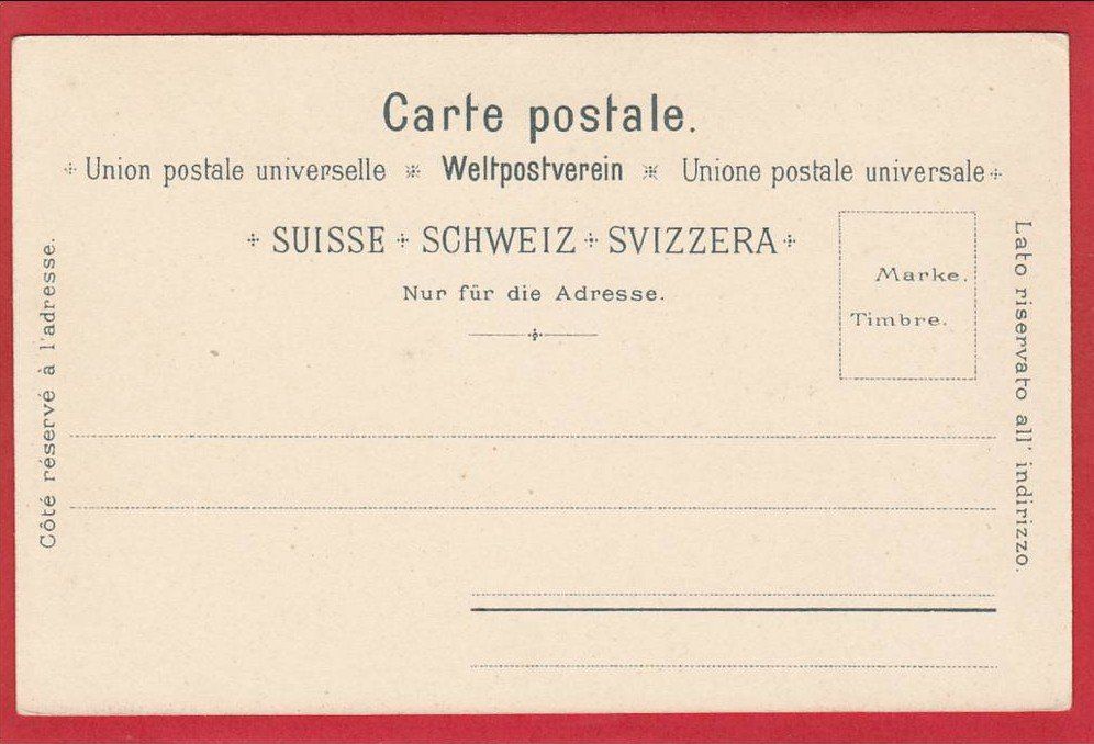 Cartoline postali: LAUTERBRUNNEN STAUBBACH LITHO – Usato da Grüningen venduto da Kartenlaube 1