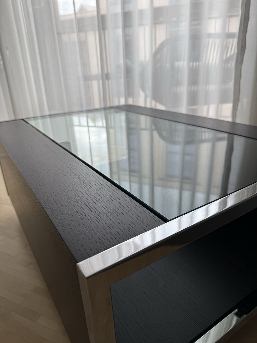 Tische: Multifunktionaler Design-Chrom Salontisch/ Regal / Sideboard – Gebraucht aus Winterthur von JB_Design_Archive 2