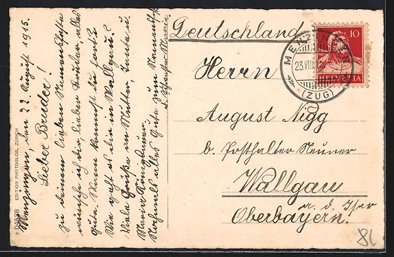 Cartes postales: Menzingen, Institut, Gesamtansicht von S – D'occasion à Berlin par bartko-reher 1