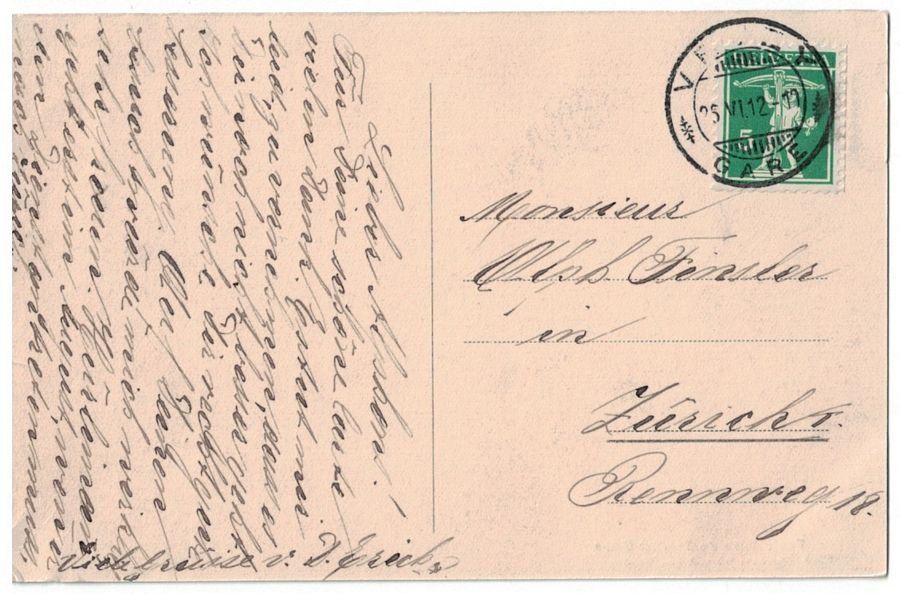 Cartoline postali: Funiculaire Territet-Glion, circulée 1912 – Usato da Frauenfeld venduto da POML 1
