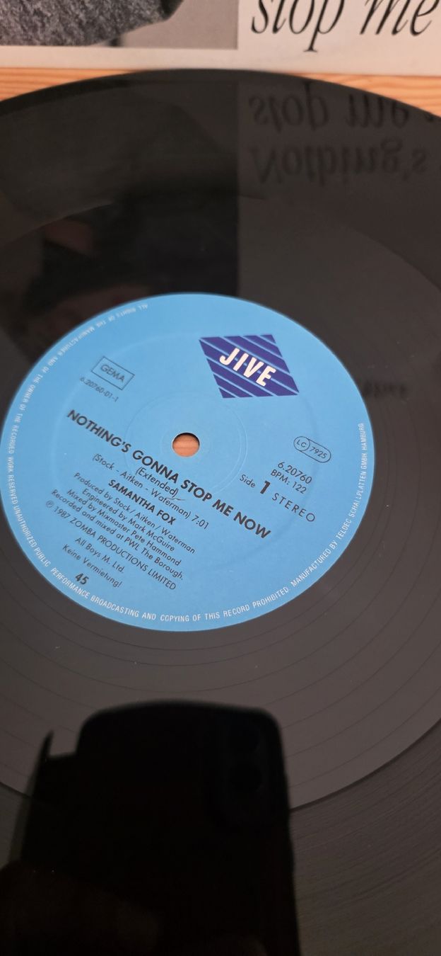 Schallplatten: Samantha Fox Nothing's Gonna Stop Me Now maxi 45  – Gebraucht aus Yvonand von RF-VINYL 1