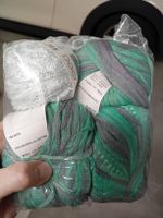 Lang Wolle 3x 50g Baumwolle grün, neu