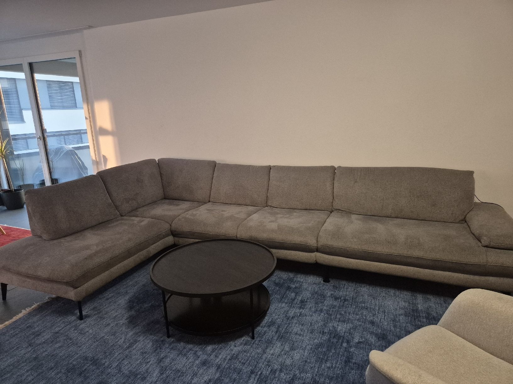Sofas: grosses Ecksofa Grau + Stoff – Neu (gemäss Beschreibung) aus Altendorf von caj_hry2