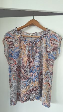 Sommer Bluse von Esprit mit Paisley Muster, Gr. 36