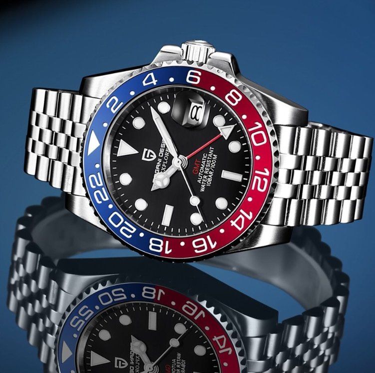 Pagani Design Orologi: Pagani GMT Master II Pepsi Design Automatik – Nuovo e nell'imballaggio originale da Rümlang venduto da ron2000 1