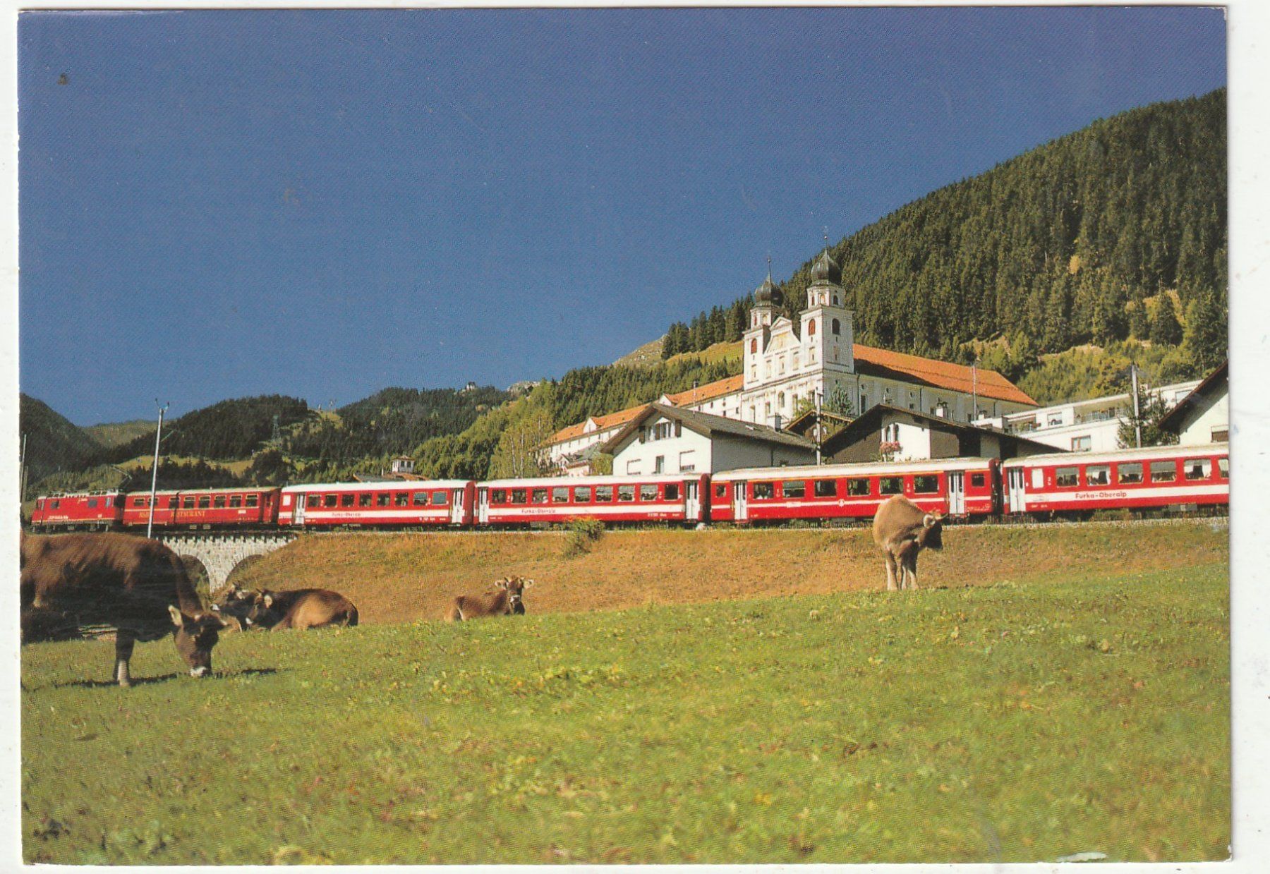 Cartoline postali: Glacier Express bei Disentis – Usato da Lumbrein venduto da made02