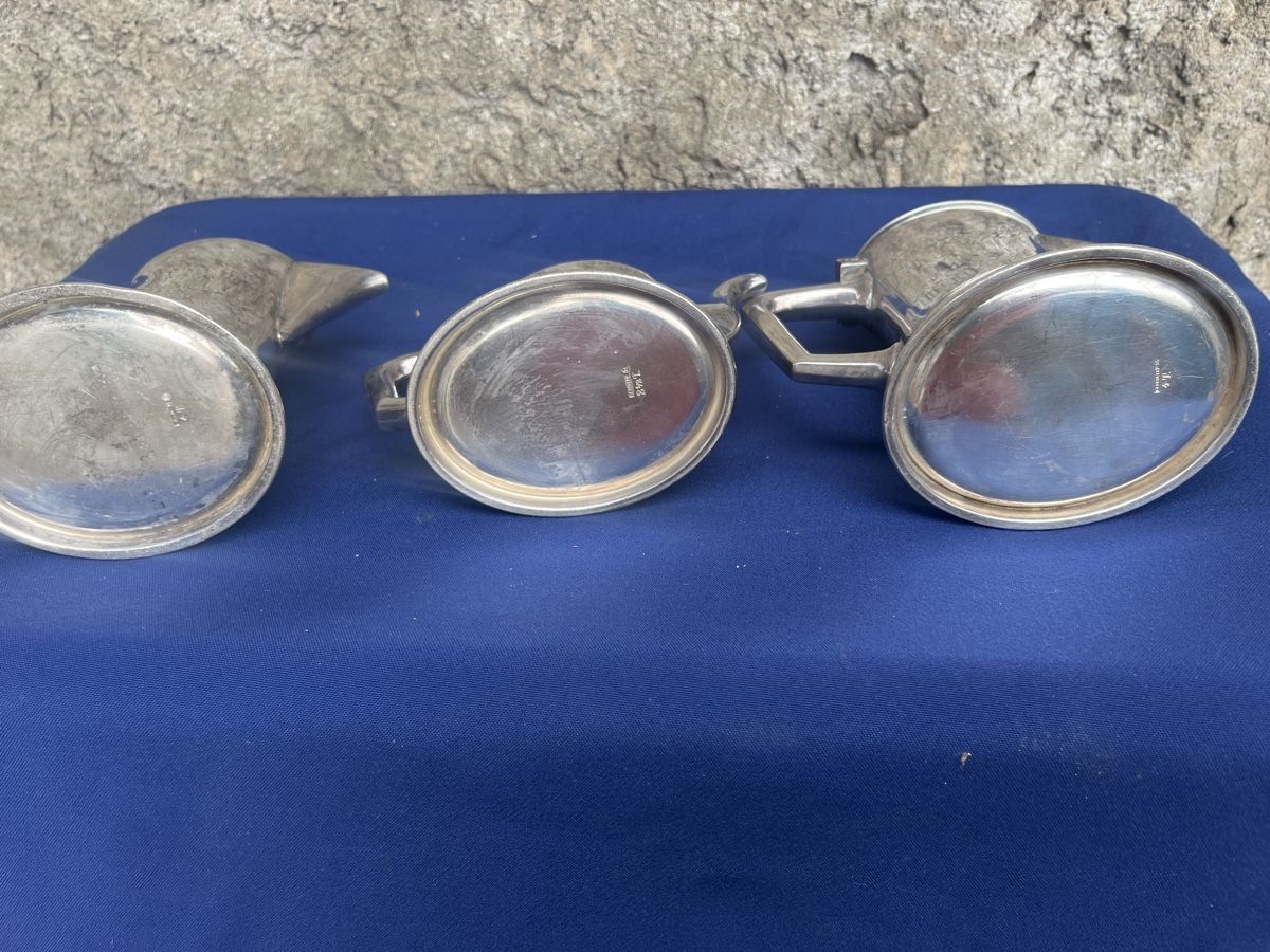 Set di piatti: 3 heiliges Kaffee Tee Set Hotelsilber Basel – Usato da Brienz BE venduto da hey_z9vg 5