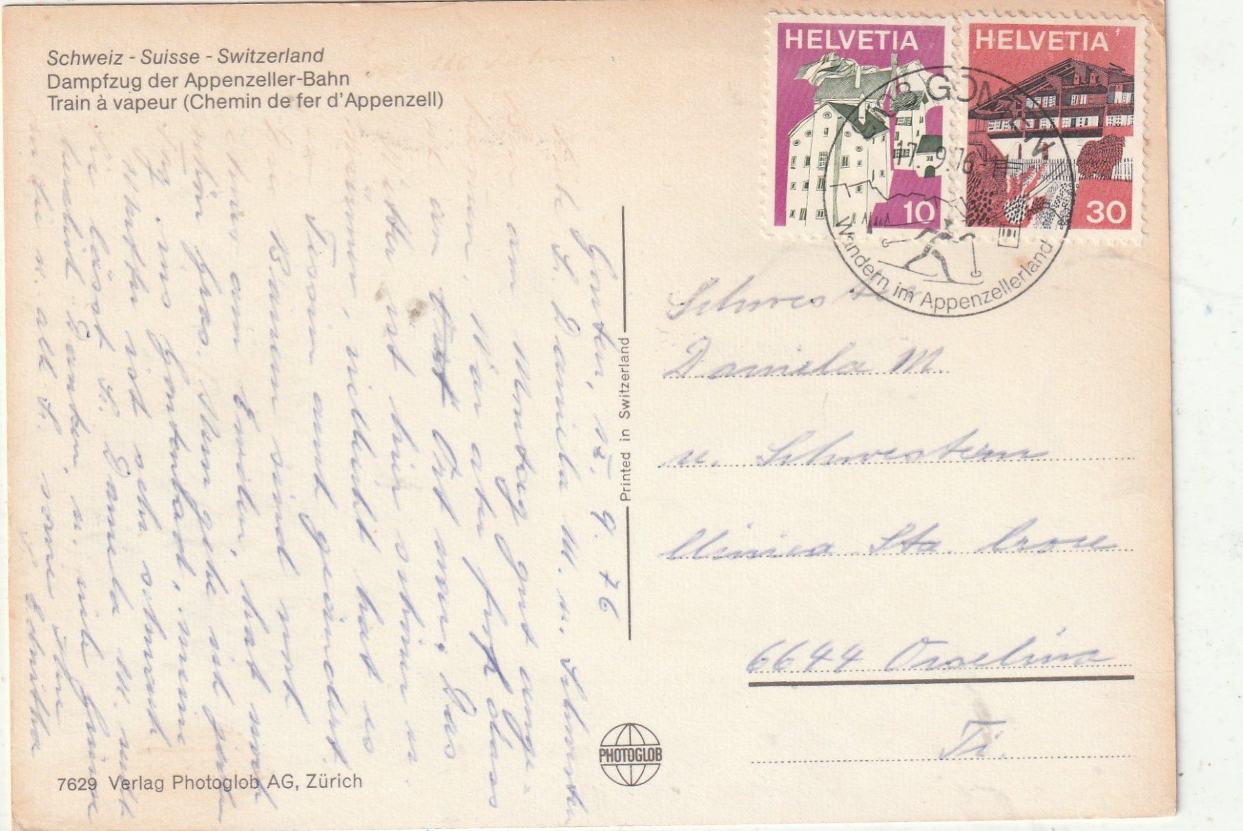 Cartes postales: Appenzeller Dampf Bahn – D'occasion à Lumbrein par made02 1