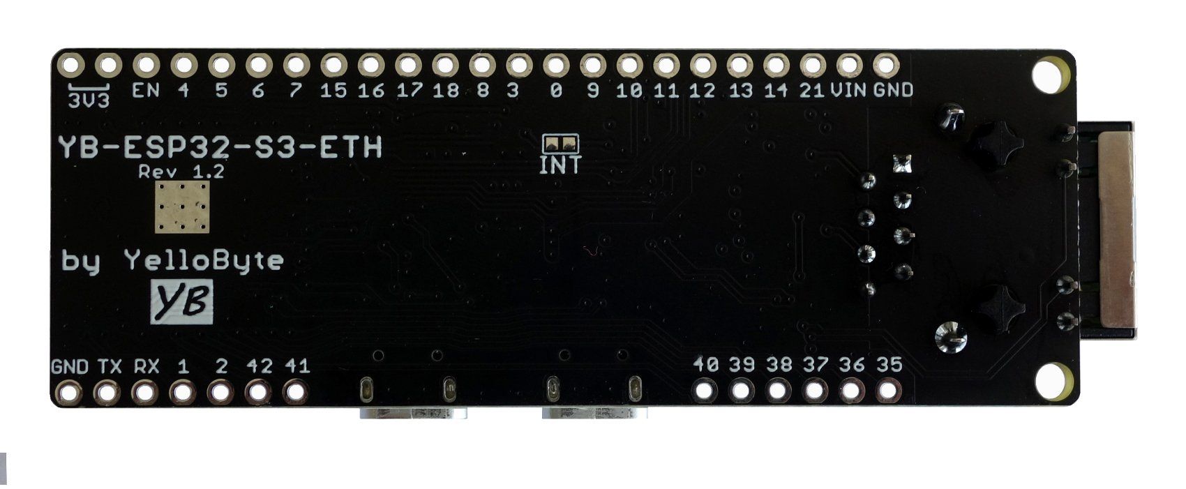 YB-ESP32-S3-ETH Arduino DevBoard: Ethernet + WiFi, 2 x USB (Neu und ...