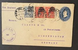 USA VIA ENGLAND 1895