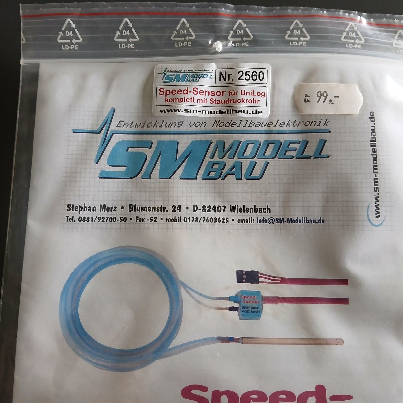 Modellismo RC: SM Modellbau Speed-Sensor – Nuovo e nell'imballaggio originale da Kernenried venduto da Sqalperose 1