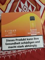 Elfbar 2500 Disposable Pod Mango Peach Watermelon