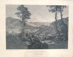 Baden Aquatinta von Mayer Attenhofer selten