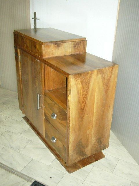 Credenze: kleines Art Deco Nussbaum Sideboard – Usato da Schöfflisdorf venduto da pullux 3