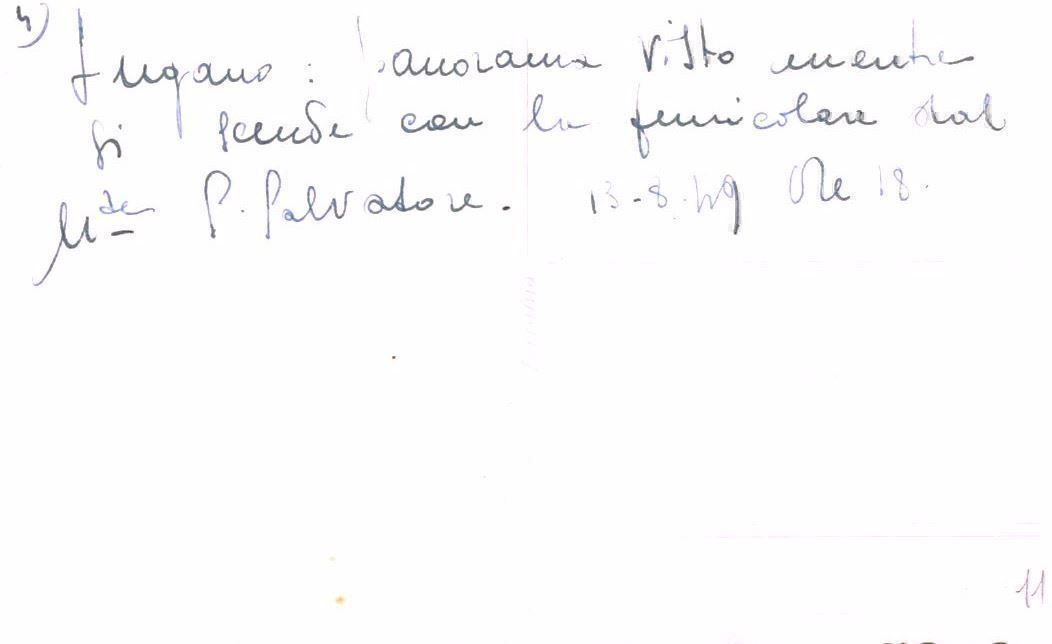 Cartoline postali: Lugano visto funicolare S. Salvatore – Usato da Biasca venduto da Blenio71 1