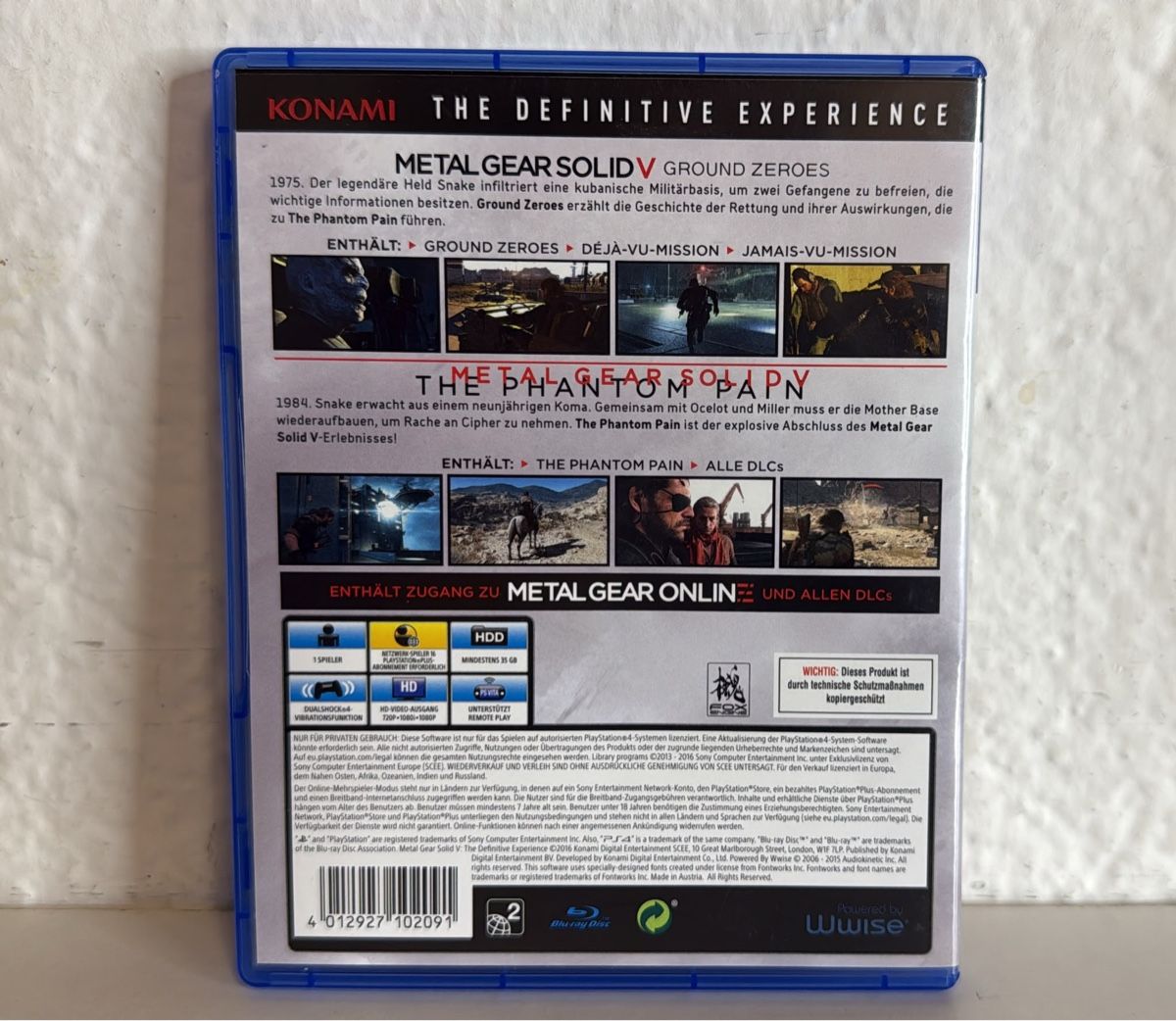 Sony Giochi: Metal Gear Solid V Definitive Experience - PS4/PS5 Game – Usato da Ehrendingen venduto da bubulence 1